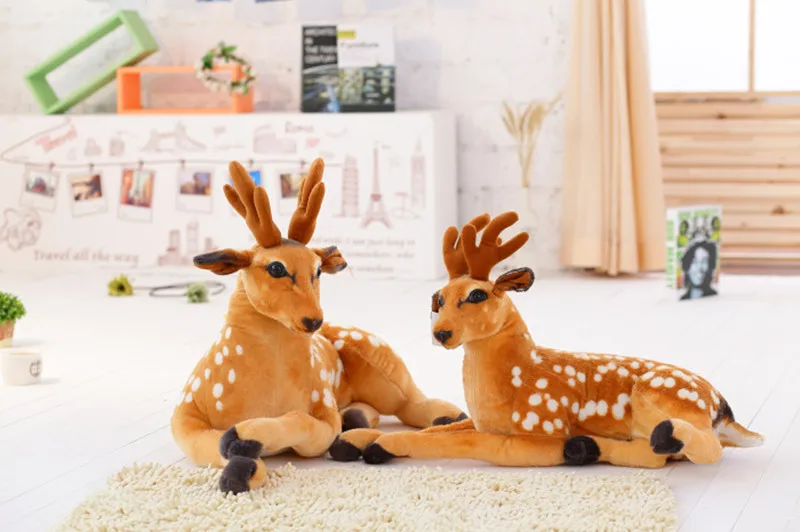 

MIAOOWA 1PC Giant Cute Simulation Animal Plush Toy Soft Pillow Kawaii Deer Doll Giraffe Children Kid Birthday Gifts YJJ
