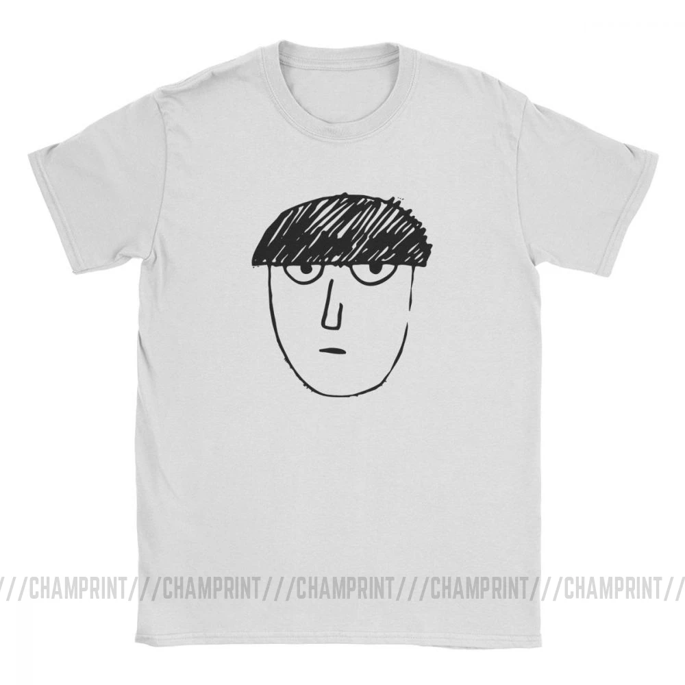Мужские футболки Mob Psycho 100 Новинка 100% хлопковая футболка с коротким рукавом Crewneck