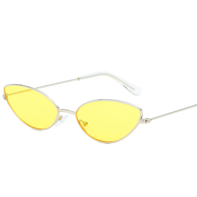 Cute Sexy Ladies Cat Eye Sunglasses Women Metal Frame Fashion Vintage Gradient Sun Glasses For Female UV400 Shades
