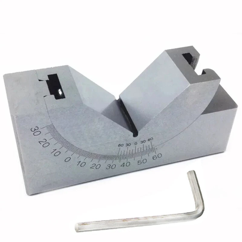 Микро Регулируемый угловой блок V Калибр для точного измерения шлифовальный станок фрезерный Угловой