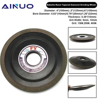 4 5 6 bakelite resin tapered diamond grinding wheel abrasive disc for carbide hard steel