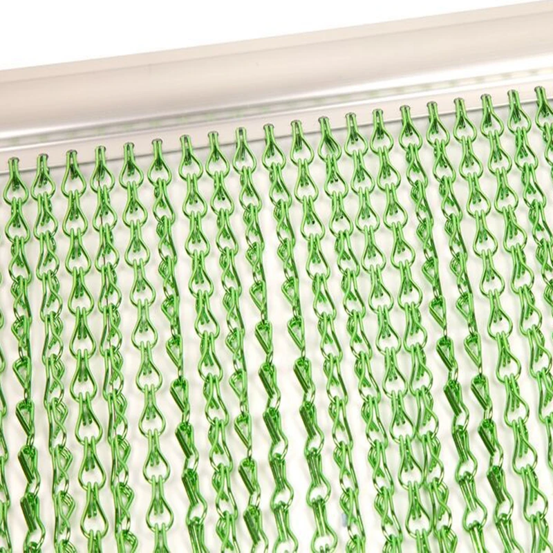 Анодированная обработка поверхности двойные крючки алюминиевая цепь занавеска |