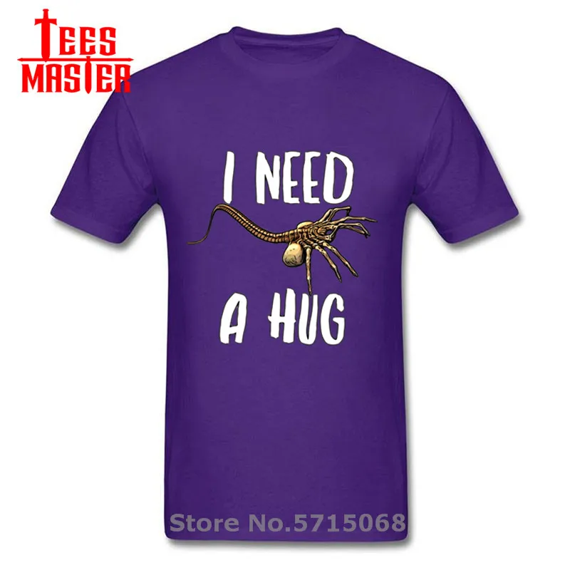 Facehugger мне нужен hug Хэллоуин футболка для мужчин ужасный Стиль с изображениями из