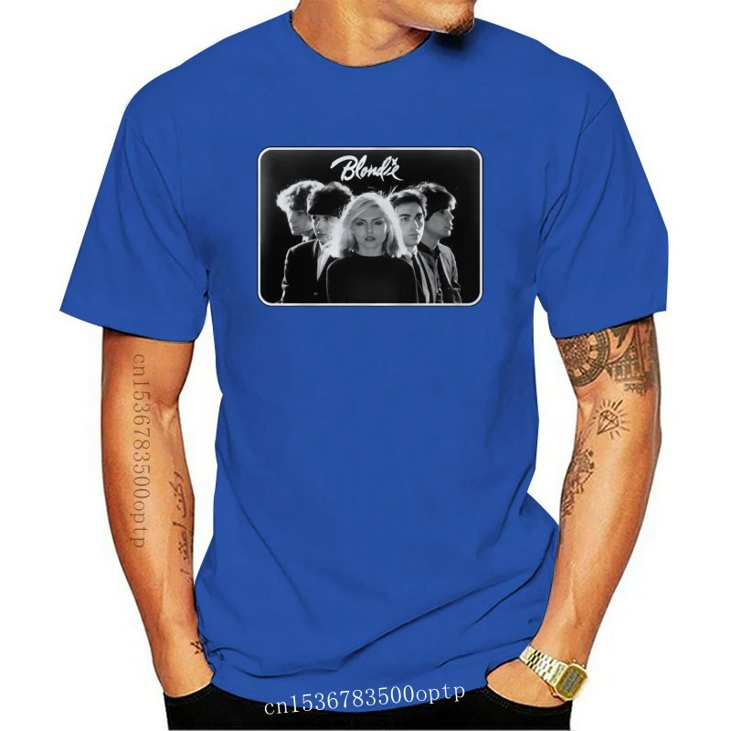 Новая Blondie с фото группы мужская белая футболка в стиле панк-рок 2021! Мужские