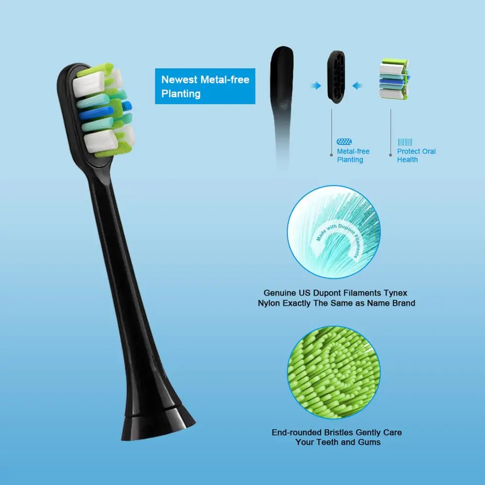 8 шт. сменные насадки для зубных щеток Phillips Sonicare совместимы с алмазной очисткой