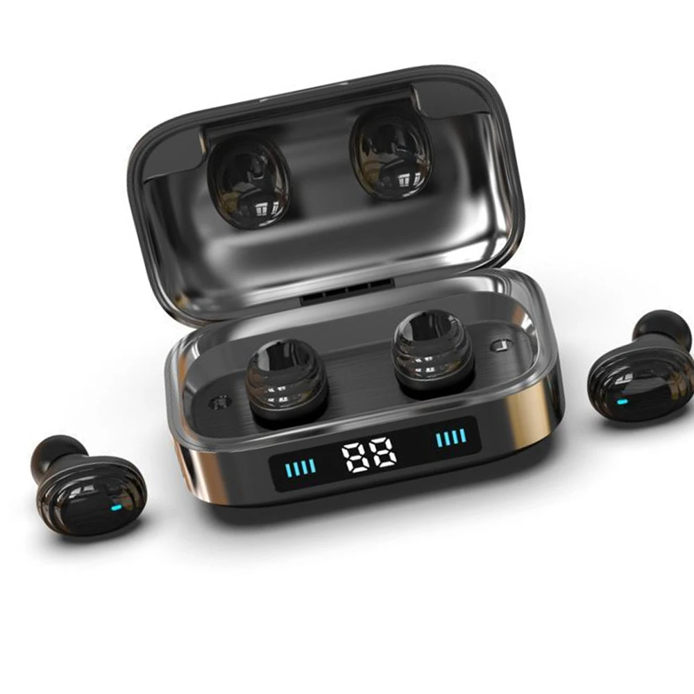 TWS Bluetooth наушники 5 0 беспроводные 9D стерео Музыкальная гарнитура с сенсорным