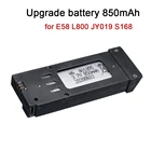 Умное зарядное устройство и аккумулятор Lipo 3,7 в 850 мАч для Eachine E58 JY019 S168, запасные части для радиоуправляемого квадрокоптера, 3,7 в