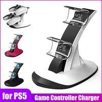new ps5 game controller charger dual usb c charging port led indicator charging stationdockstand for playstation 5 gamepad
