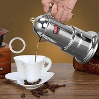 200ml portable household stainless steel italian moka espresso maker coffee pots coffee extractor mocha coffee pot coffeeware