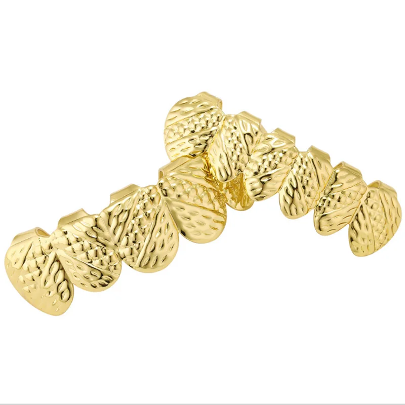 В стиле хип-хоп декоративные Зубные коронки верхней и нижней перекрестная грили