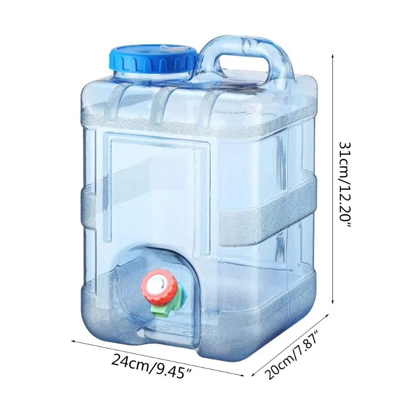 

10L Outdoor Large Capacity Water Bucket Barrel Portable Camping Hiking Tank Container with Faucet