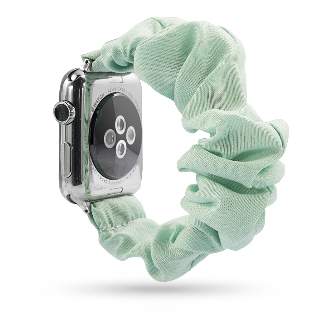 Новая мода резинка для волос эластичный ремешок для часов для Apple Watch 38 мм/40 мм 42 мм/44 мм Рождественский подарок браслет печатная ткань - Цвет ремешка: 2