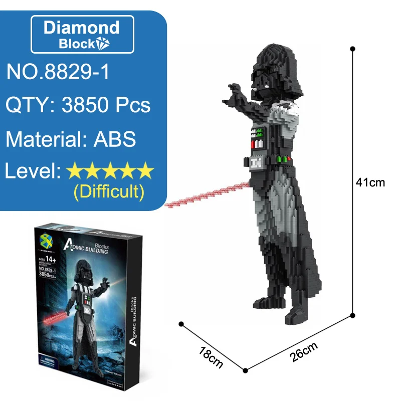 Блоки фигурки Военные солдаты Дарт Вейдер имперские штурмовики модели Мини