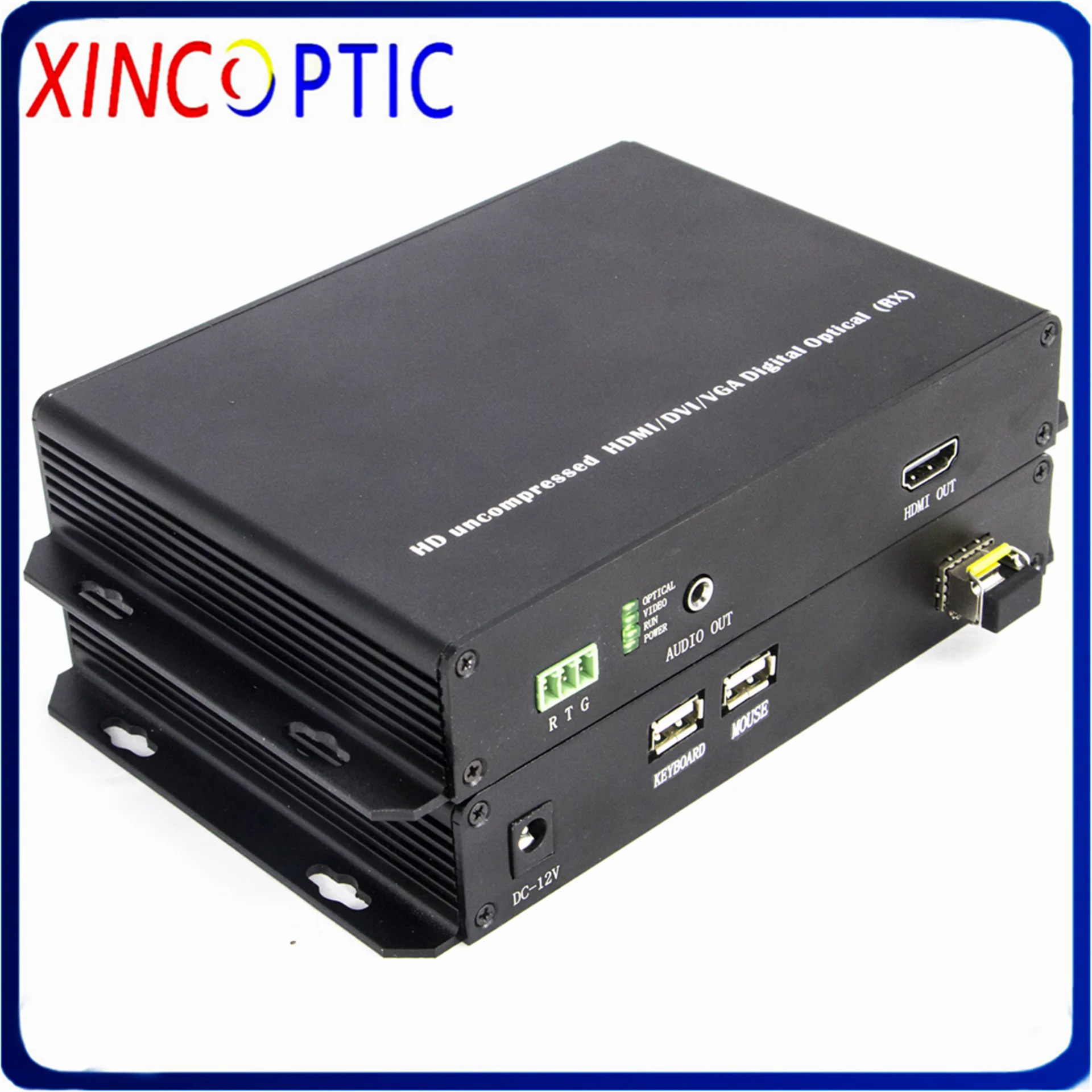 HDMI KVM волоконно-оптический трансивер с RS232/USB/аудио конвертер поддержкой USB 1 0