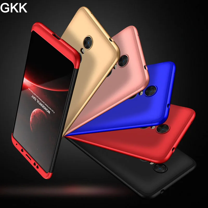 Чехол GKK для Xiaomi Redmi 5 Plus 360 Защита всего корпуса противоударный 3 в 1 жесткий
