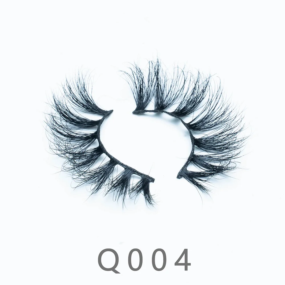 

Q3 3D Fluffy Long 22mm Mink Lashes Bulk Vendors False Eyelashes Pack Visofree Cruelty Free 5D Wispy Mink Lashes Strips Wholesale