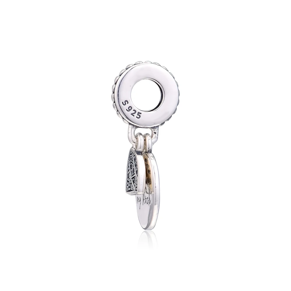 Мой рок болтающийся Шарм Подходит для Pandora Браслеты Оригинальные 925 пробы
