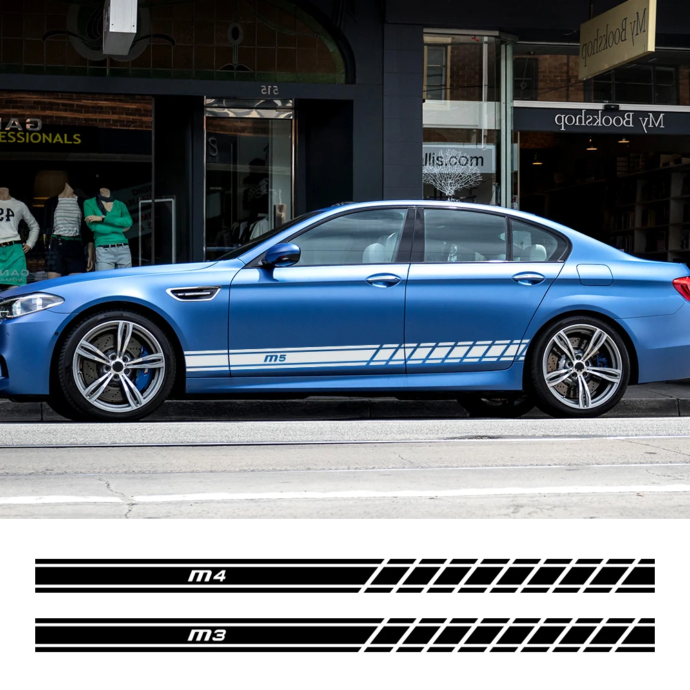 2 шт. длинные наклейки на дверь и боковую юбку для BMW M2 M3 M4 M5 M6 |