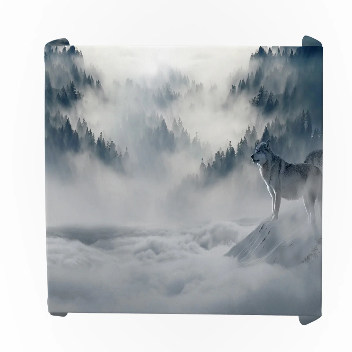 Волк облако Горный пейзаж аксессуары для стола Декоративная скатерть домашняя