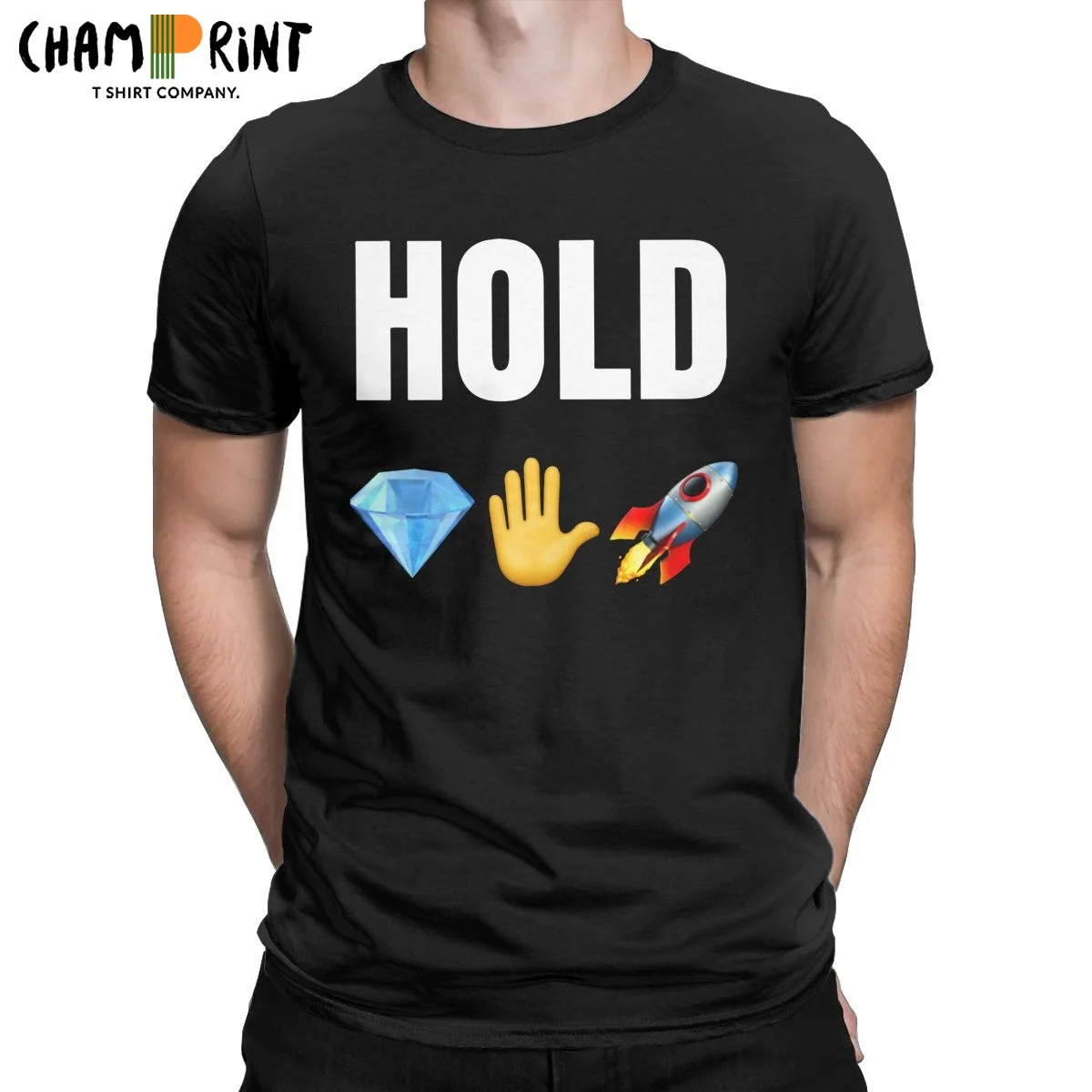 HOLD Diamond Hands Rocket Футболка мужская Wallstreetbets GME WSB футболка сток Stonks Trader Meme футболки