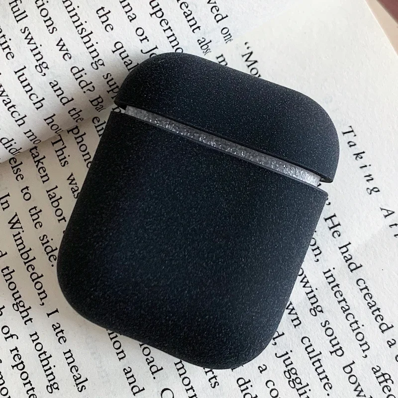 

Simple solid color rock sand frosting suitable for airpods1 / 2 protective cover hard shell Apple Wireless Bluetooth headset