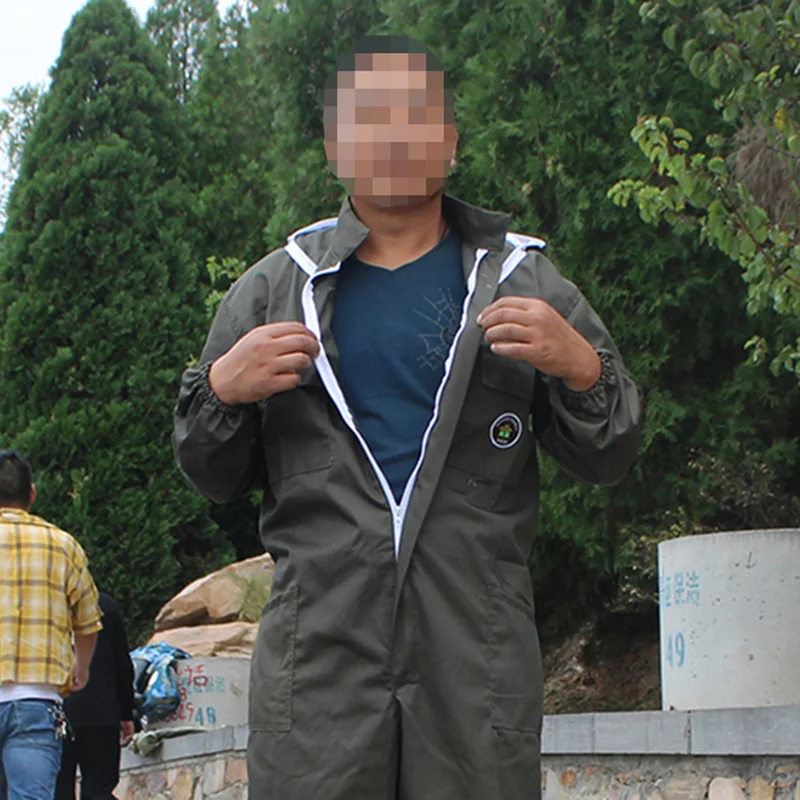 

1 set costume beekeeping suit beekeeper full suit ventilated bee clothes apiculture reusable coverall for bees