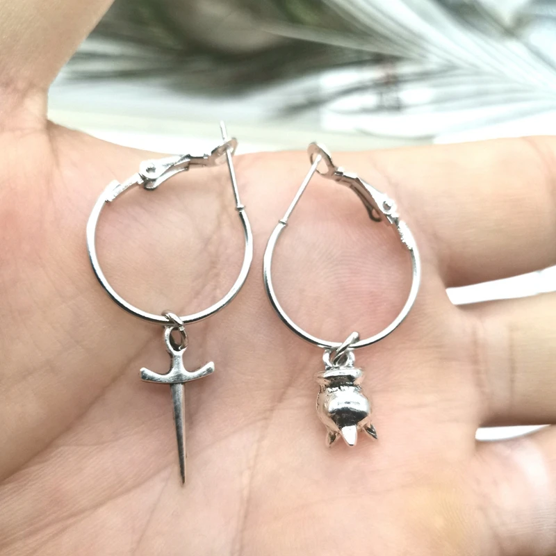 Новинка висячие серьги-крючки в стиле ретро готический стиль языческая ведьма