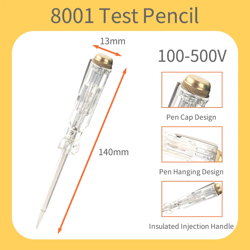AC/DC 12-250V Digital Induced Electric Tester Screwdriver Probe With Indicator Light Voltage Tester Detector Electrician Tools 4