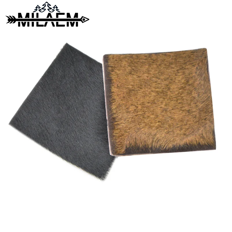 

1 Piece Fetal Cowhide Square Arrow Rest 5 *5 cm Black Brown Arrow Stand Archery Compound Bow Shooting Training Accessorries