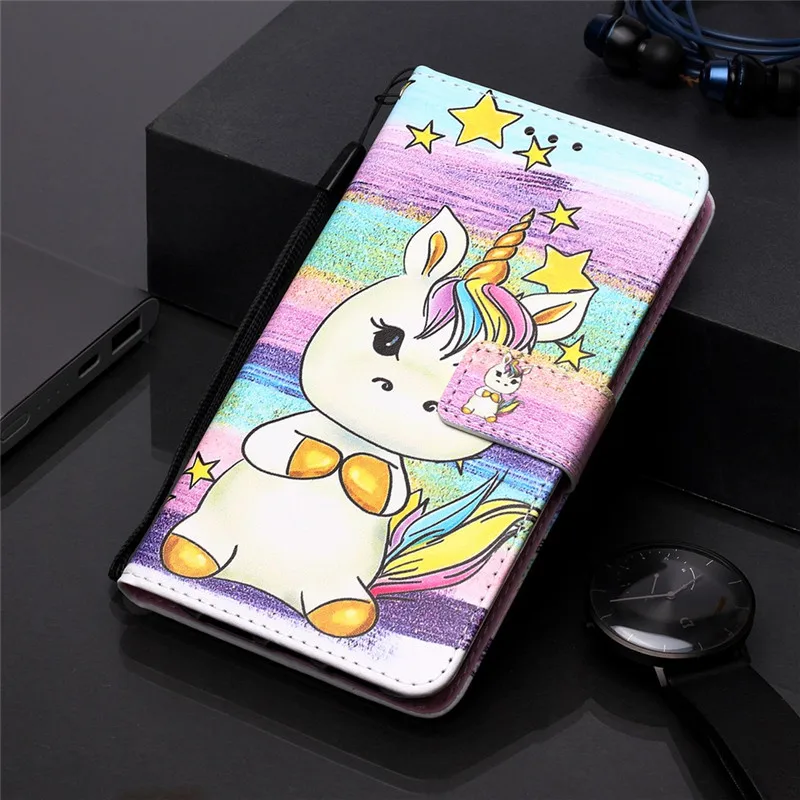 Кожаный флип-чехол для samsung Galaxy A10 A20 A30 A40 A50 A70 A80 A20e A10s A30s A50s A20s чехол для телефона чехол-бумажник с рисунком и крышка