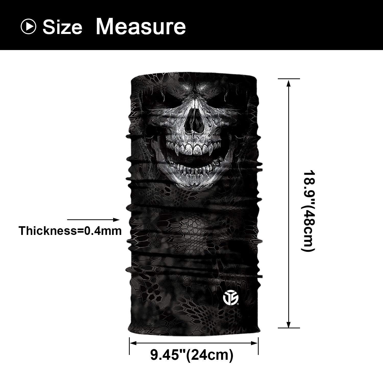 Бесшовная бандана для велосипедной рыбалки с черепом волшебная повязка на шею