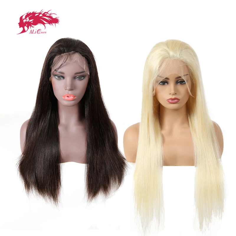 613 блонд 150% полный парик шнурка для черных женщин необработанные девственные