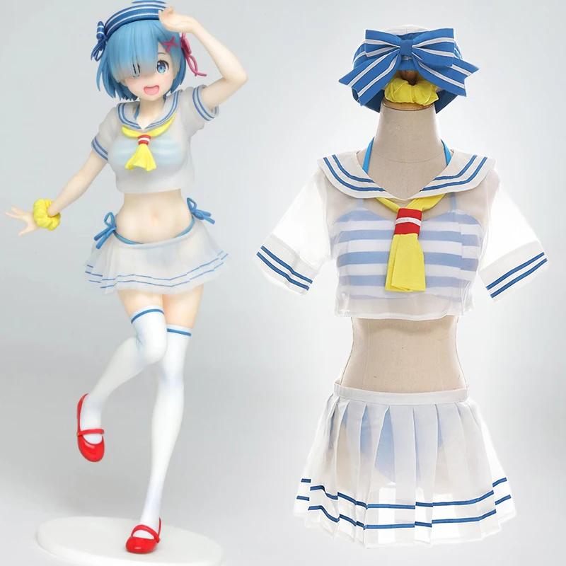 Костюм для косплея Rem из аниме Re ZERO Start Life in other World | Тематическая одежда и униформа