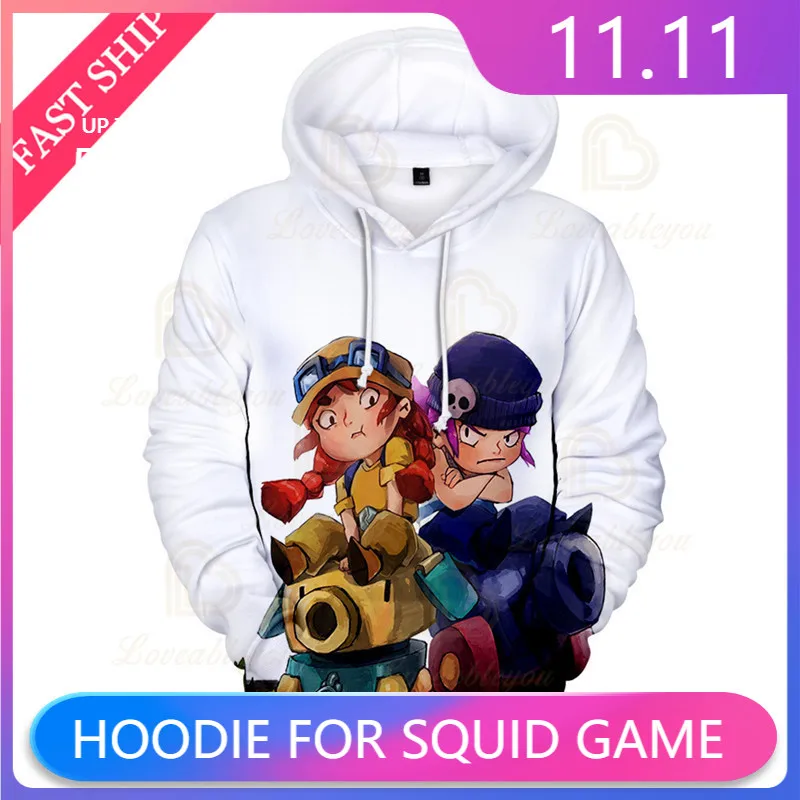 

Browlers 2021 Shooter Bea and Star,Kids Tops Girls Boys Clothes Harajuku Sweatshirt Children Crow and Stars,3d Hoodie