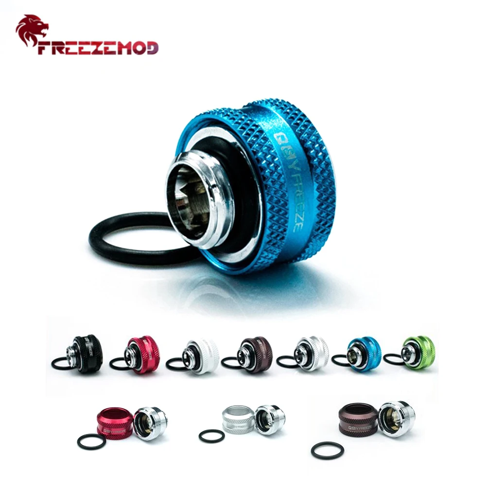 

FREEZEMOD YGKN-C14 Hard Tube Fitting With Allen Key Hole G1/4" Thread For OD 14mm PETG Pipe Connection MOD PC Water Multi Color