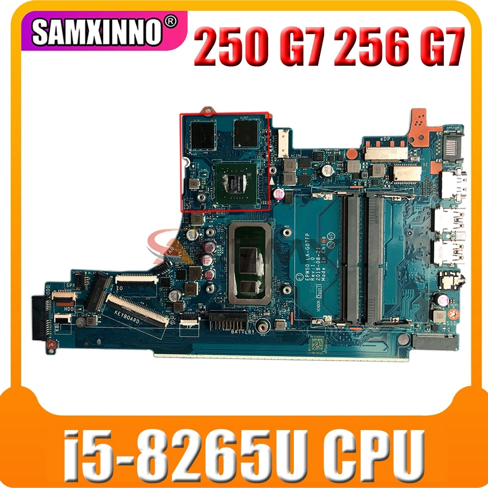 

L49981-601 L49981-001 Motherboard for HP 250 G7 256 G7 i5-8265U LA-G07FP