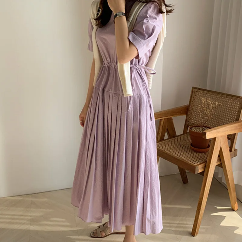 Женское винтажное платье SHENGPALAE свободное тонкое Элегантное Платье макси с