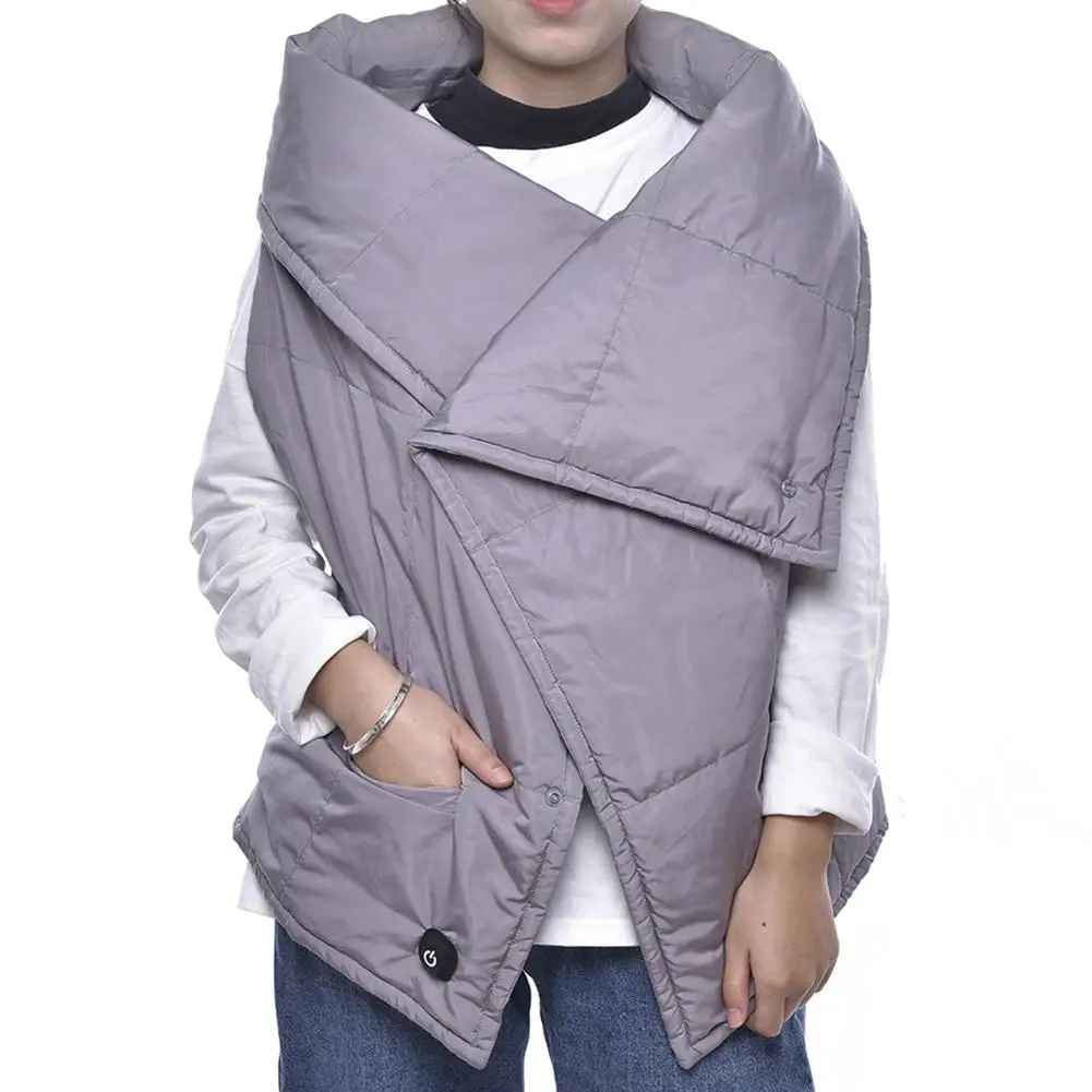 2019 Outdoor Women Electric Heated Mat USB Heating Vest Winter Thermal Cloth Feather Hot Sale Camping Hiking Warm Hunting Jacket | Спорт и