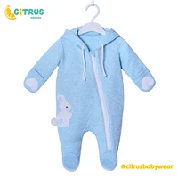 citrus baby clothes pure cotton zipper romper newborn 3 6 9 12 month cartoon blue rabbit costume for boy girls romper
