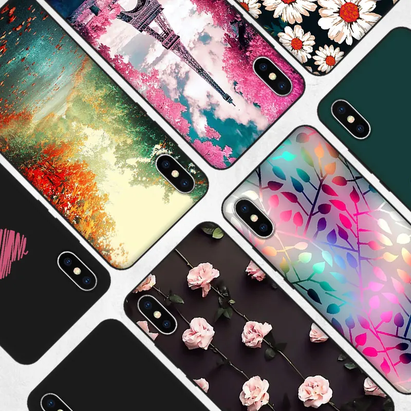Чехол для iphone X XR XS MAX гелевый мягкий чехол телефона iPhone 5G 6 6S 7 8 Plus тонкий из ТПУ с