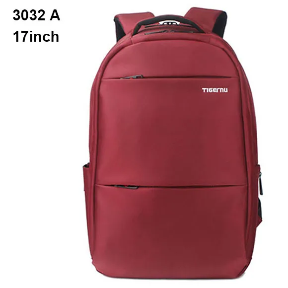 3032A Red 17 Tigernu Противоугонная 20L Большая Емкость 15.6 дюймов Колледж Рюкзаки Мужчины Черный Рюкзак Женский Женский рюкзак Сумка для ноутбука 15.6 17 дюймов - Цвет: 3032A Red 17