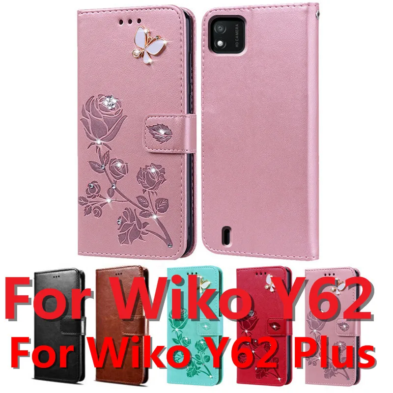 

Флип-чехол для Wiko Y62 Plus, чехол-бумажник для Wiko Y62, карман для карт, защитный чехол