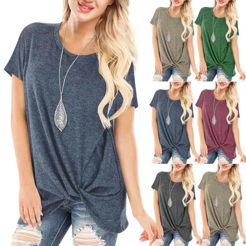

VICABO 2021 T Shirt for Women Summer Short Sleeve Round Neck T-Shirt Casual Loose Basic Tops Tee Shirts for Women