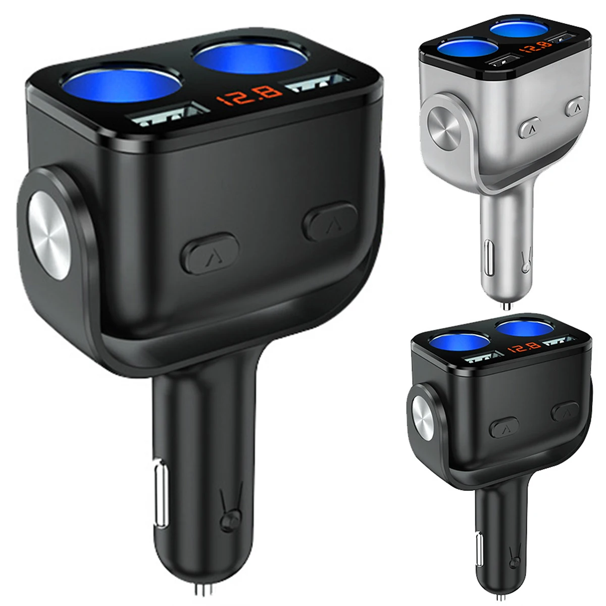 Автомобильный двойной USB-порт QC 3 0 быстрая зарядка постоянный ток 12 ~ 24 В