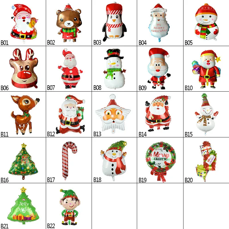 Рождественская вечеринка Globos фольгированный шарик мультфильмы Санта-Клаус