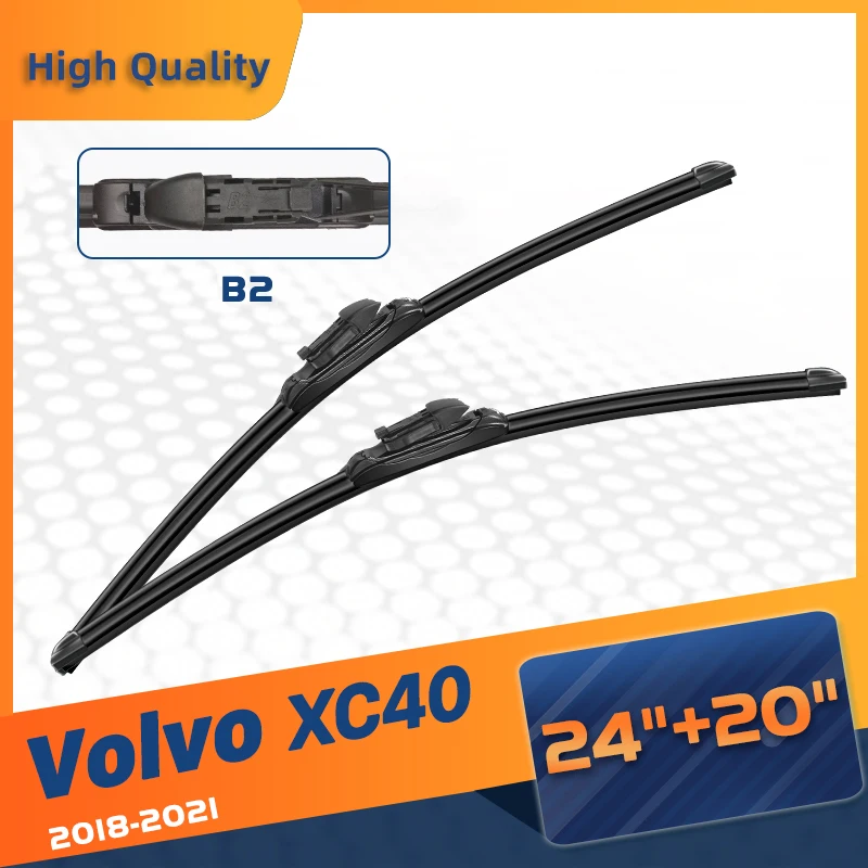 

CELANOVA Windshield Wiper Blade For Volvo XC40 2018-2021 24"+20" Frameless Windscreen Rubber wipers