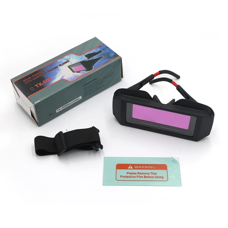 

Solar Powered Automatic Dimming Welding Goggles Sensor Welder Protective Glasses Drop Shipping