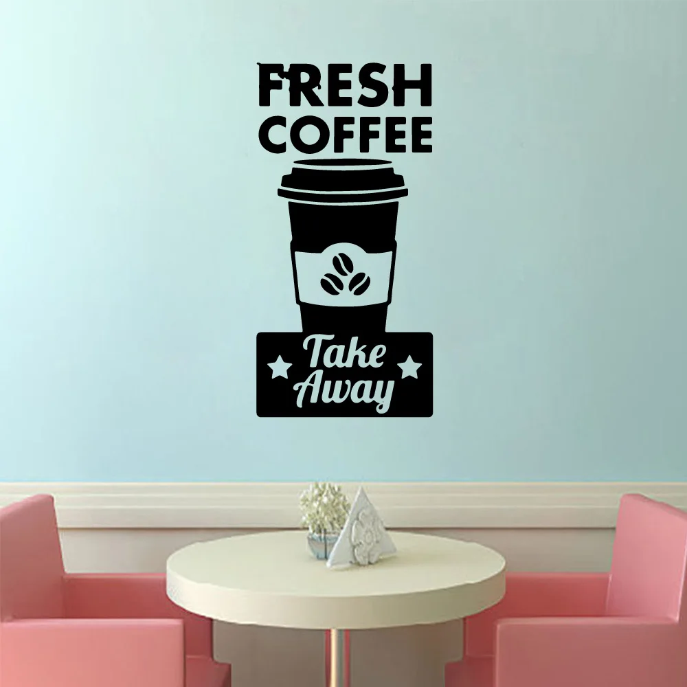 

Diy Coffee Wall Stickers Vinyl Waterproof Home Decoration Accessories Home Decor Children House Wall Art Sticker Murals 4168