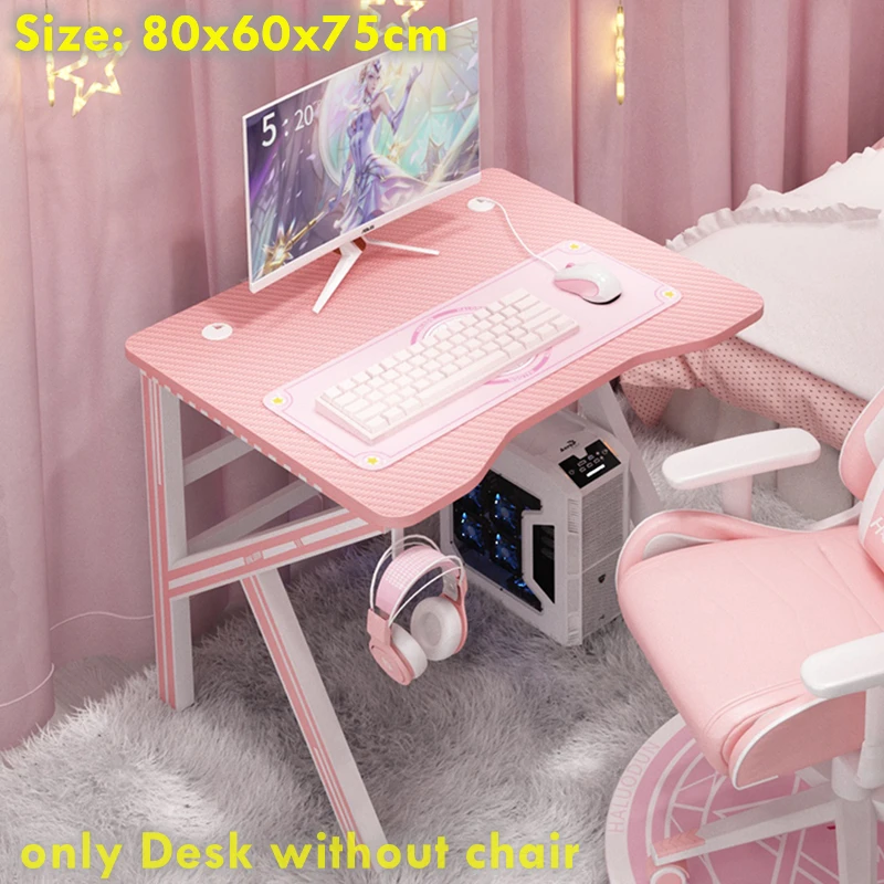 

80x60x75cm Simple Game Table K-leg Computer Desk Home Desktop Table Office Desk Gaming Table Useful Desk Hotsale Girl Study Desk