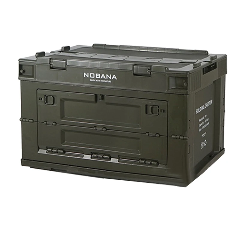 

Портативный складной ящик для хранения NOBANA 50 л, полипропиленовый вместительный наружный дорожный фоточехол
